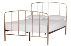Collection Aurelie Small Double Bed Frame - Rose Gold.